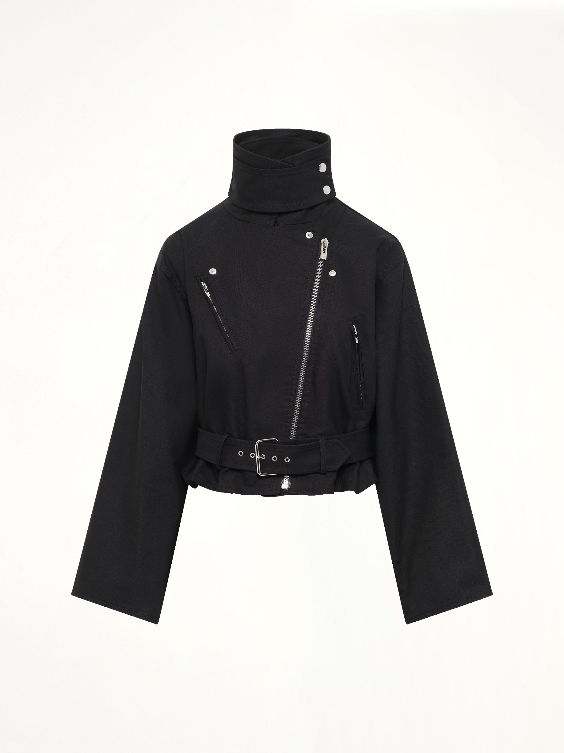 Layered Biker in Black