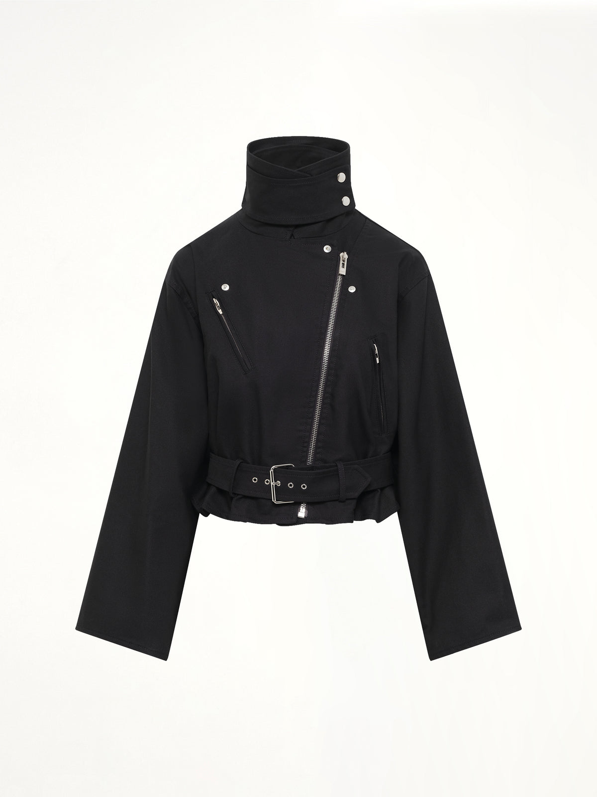 Layered Biker in Black