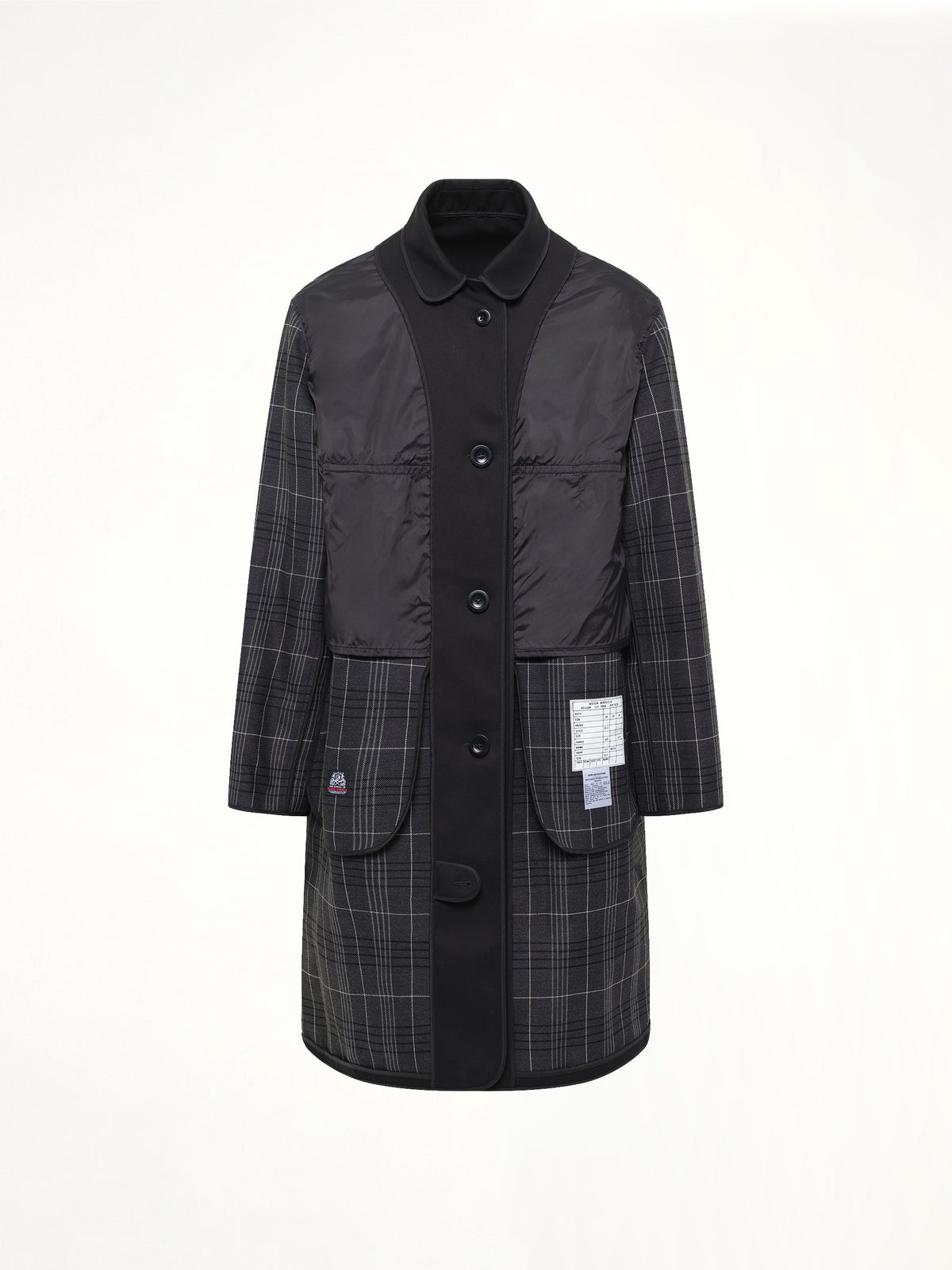 Reversible Coat in Black/Grey