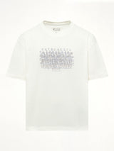 Slubby Logo T-Shirt in Off White