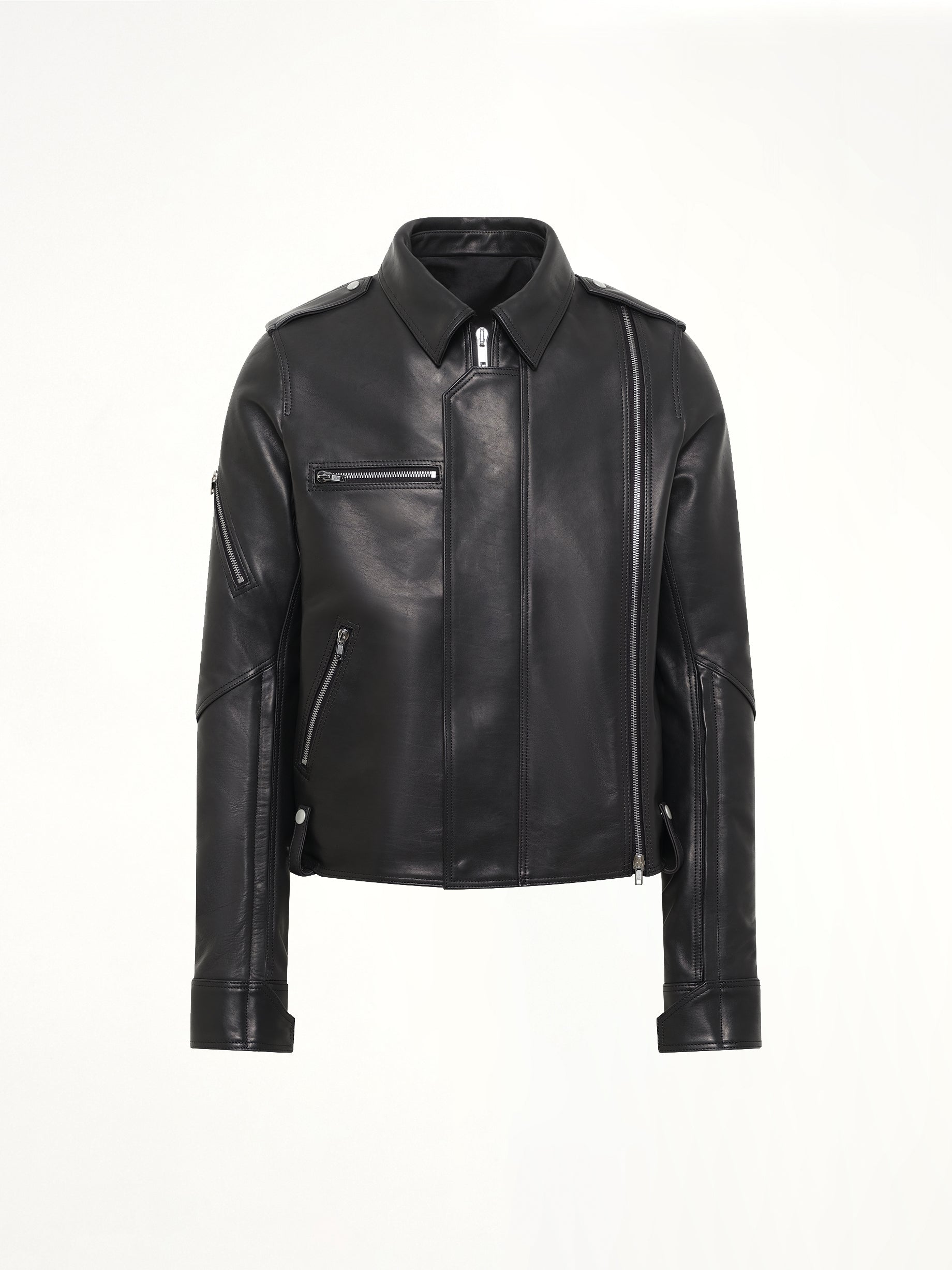Vega Leather Jacket in Black