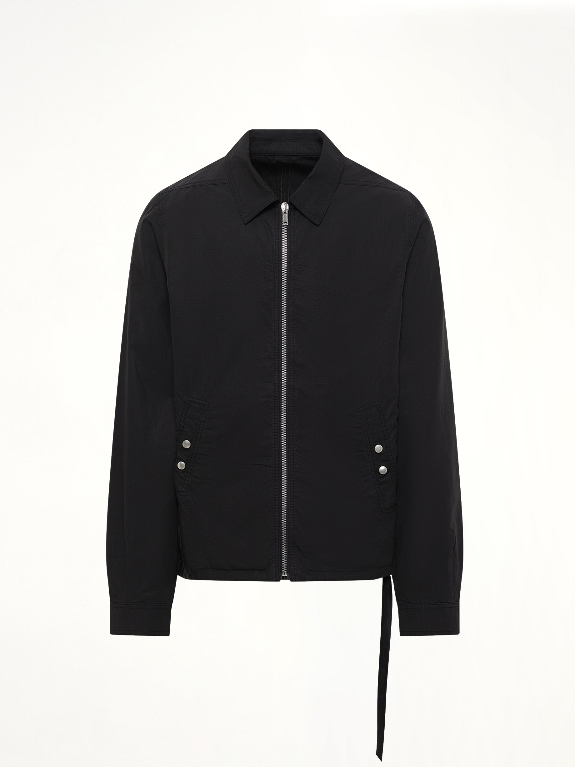 Zipfront Jacket in Black