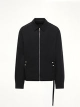 Zipfront Jacket in Black