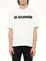 Crewneck Logo T-Shirt in Porcelain