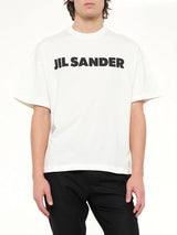Crewneck Logo T-Shirt in Porcelain
