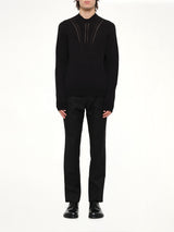 Midweight Crewneck Sweater in Black