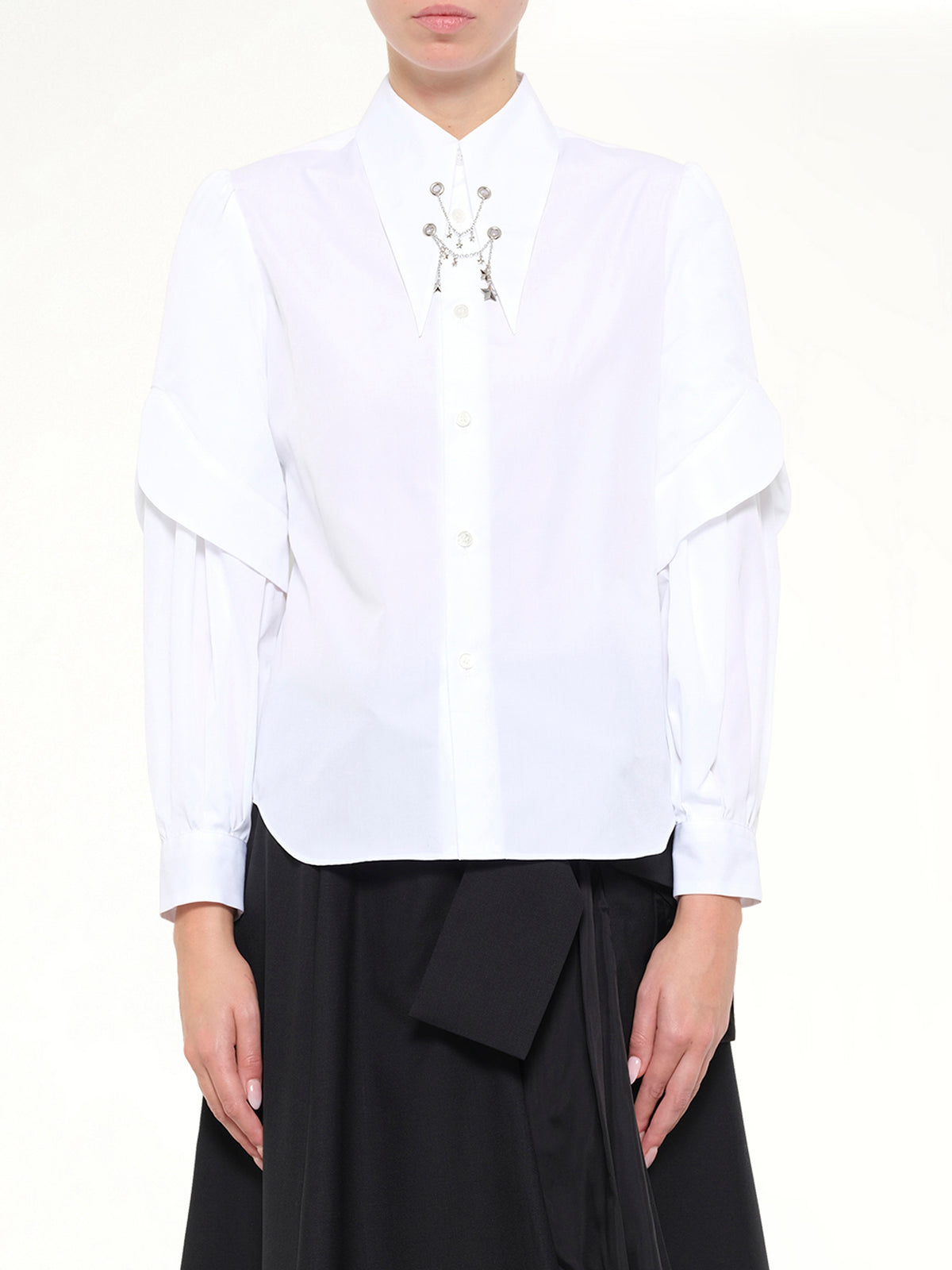 Star Embelishment Shirt in White