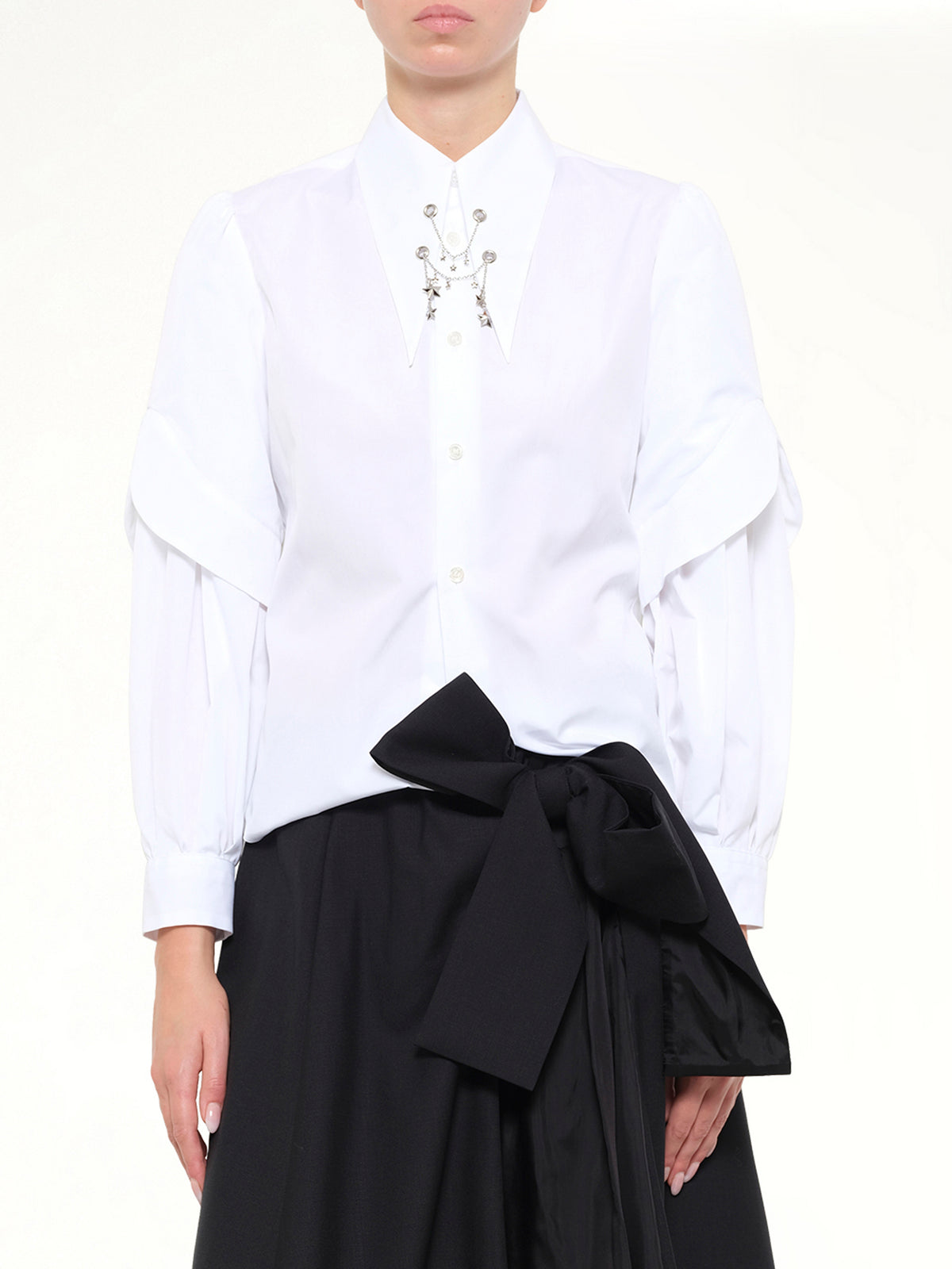 Star Embelishment Shirt in White