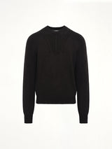 Midweight Crewneck Sweater in Black