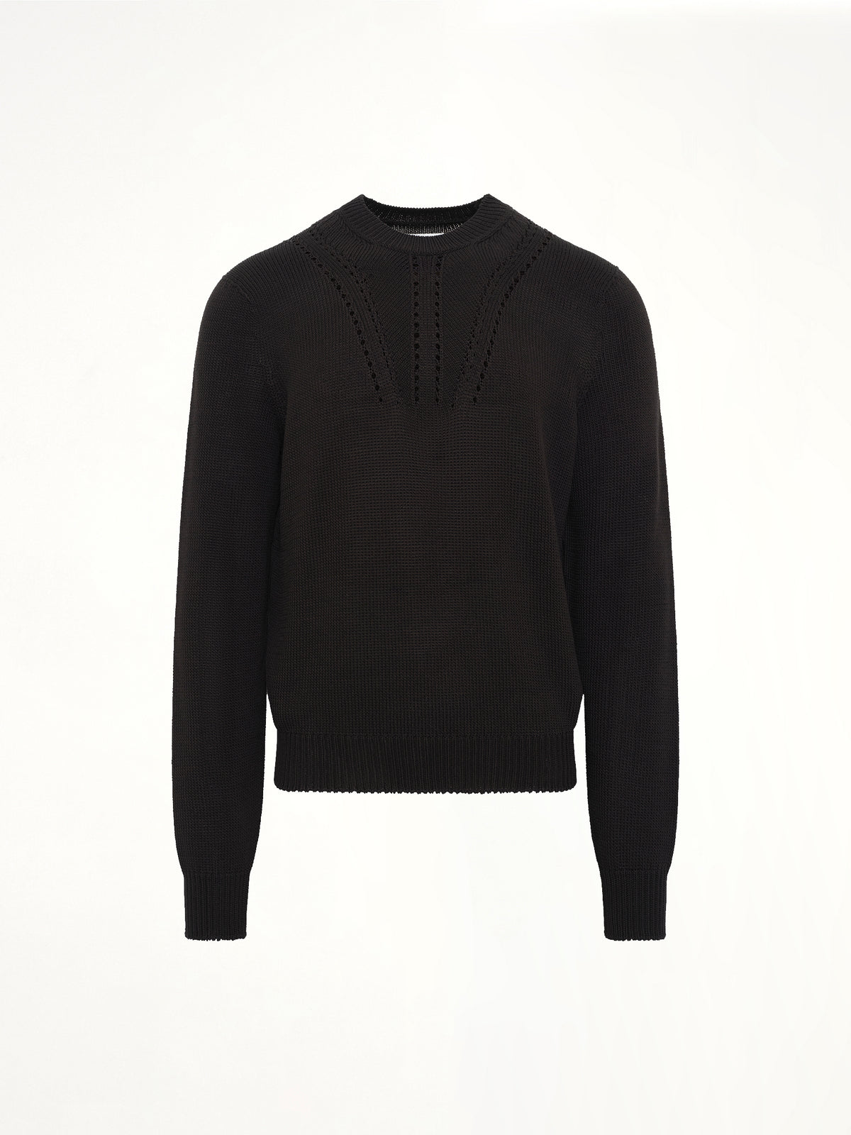 Midweight Crewneck Sweater in Black