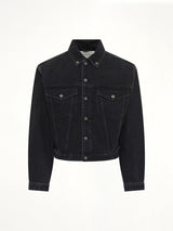 Shrunken Denim Jacket in Magnetite