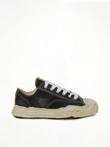 Hank OG Shrink Leather Sneaker in Black