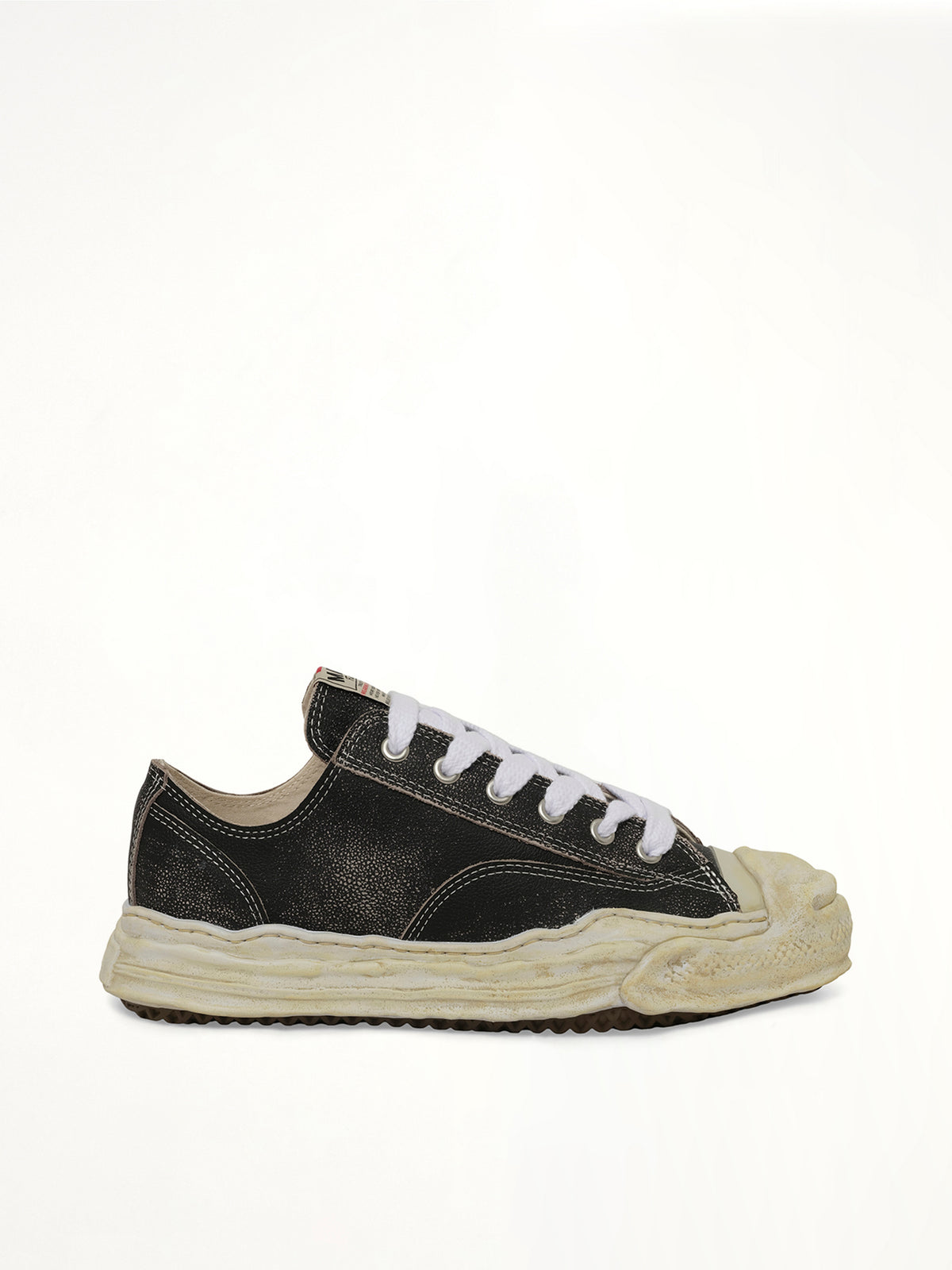 Hank OG Shrink Leather Sneaker in Black