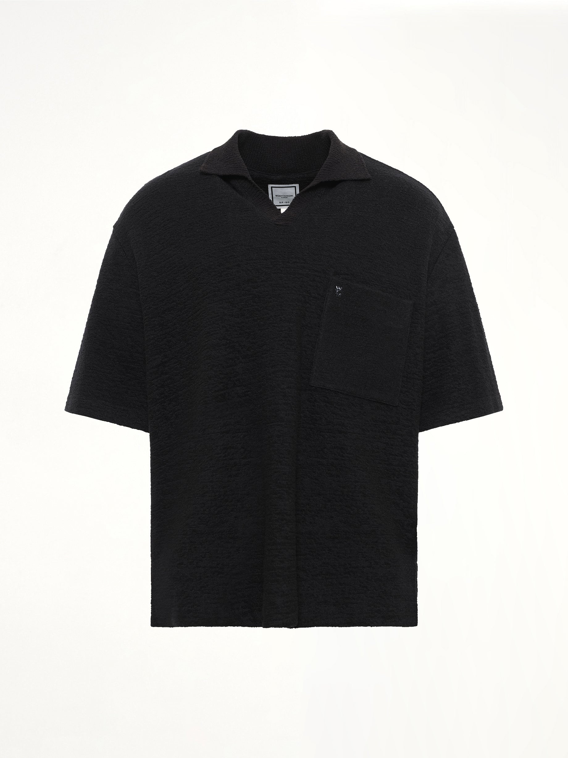 Short Sleeve Polo in Black