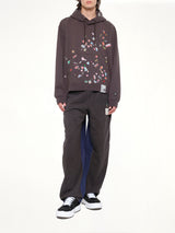 Kids Sticker Hoodie in Black