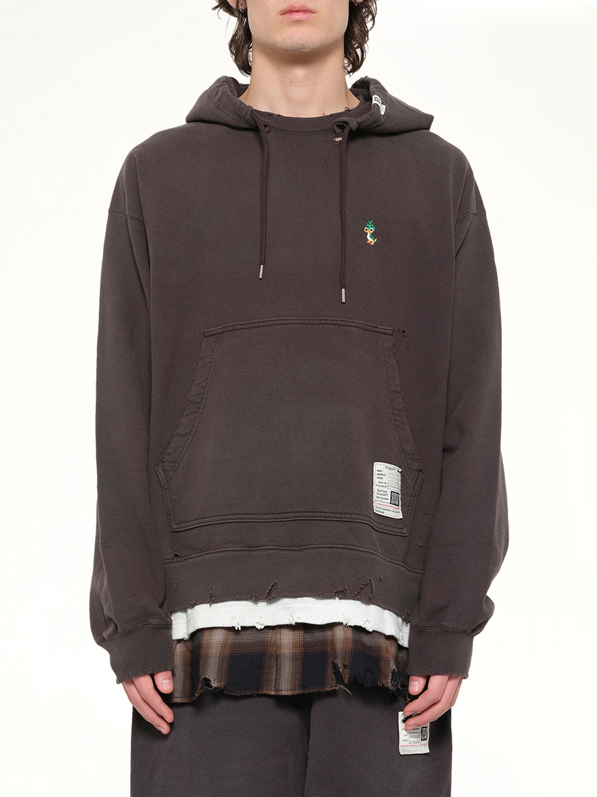 Triple Layered Hoodie in Black