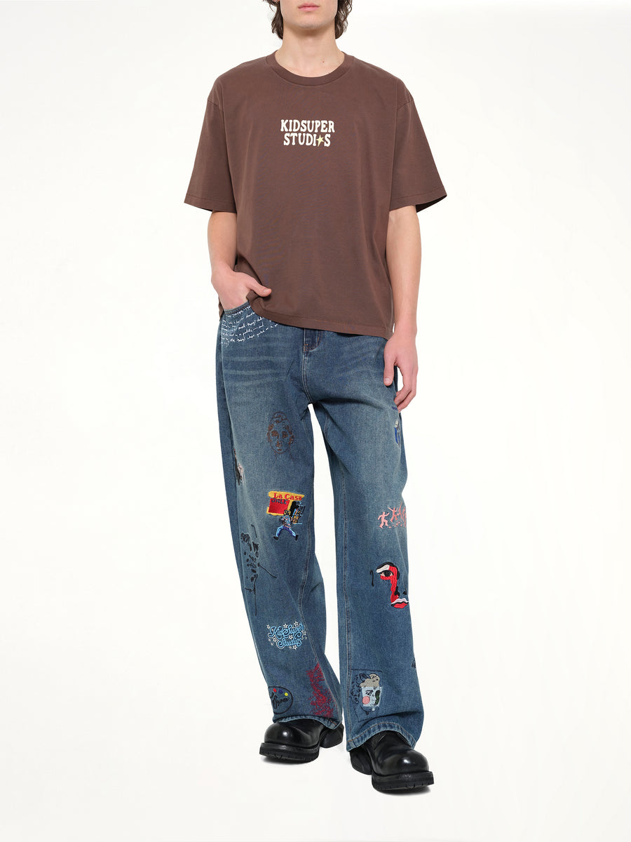 The Boy who Jumped the Moon T-Shirt in  Mocha