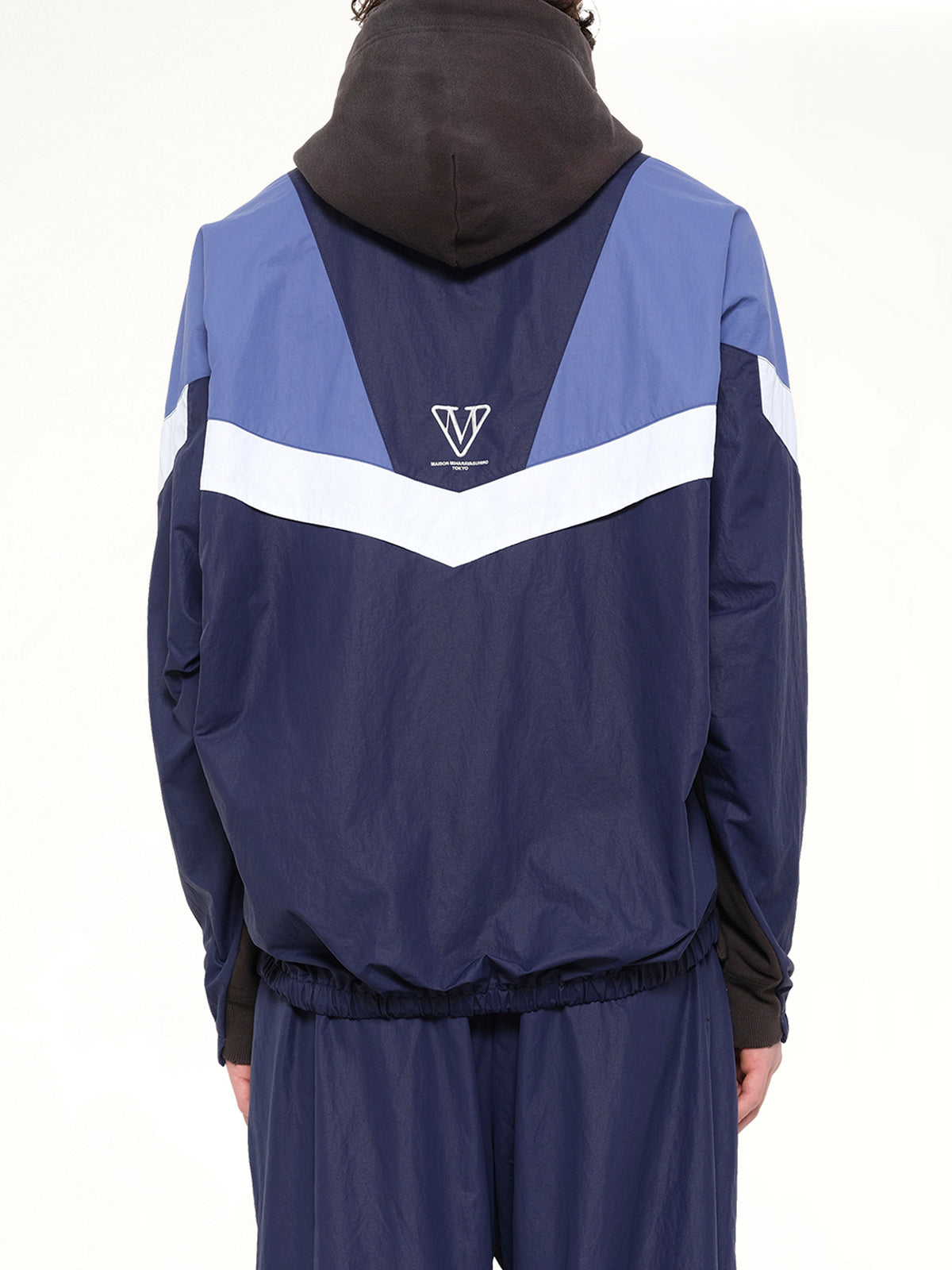 Track Jacket Combined Parka in Black
