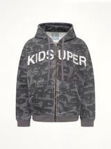 Face Camo Hoodie in Black