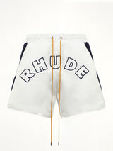 Logo Lightning Shorts in White/Navy