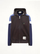 Track Jacket Combined Parka in Black