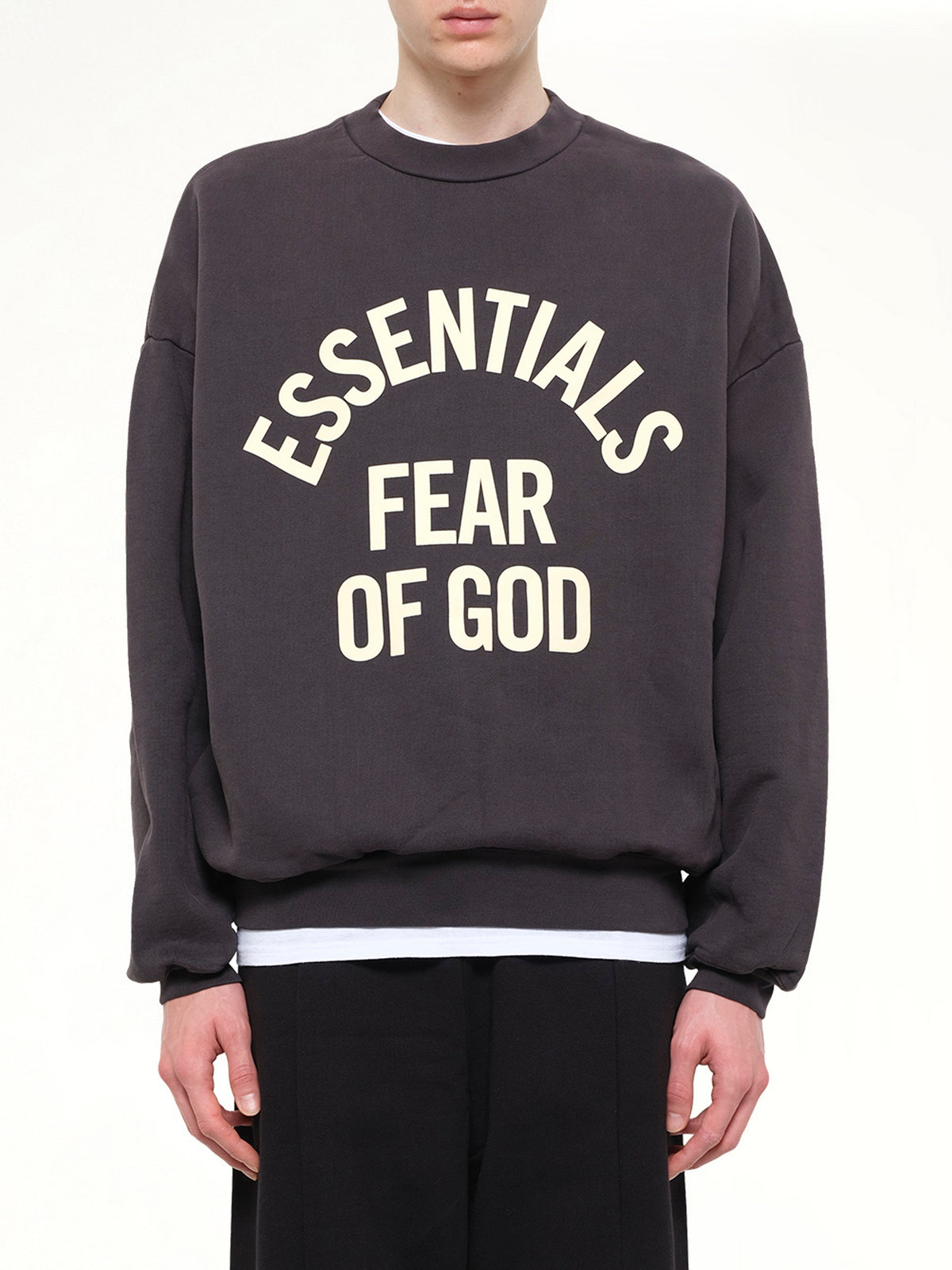 Campus 90's Crewneck Sweatshirt in Faded Black