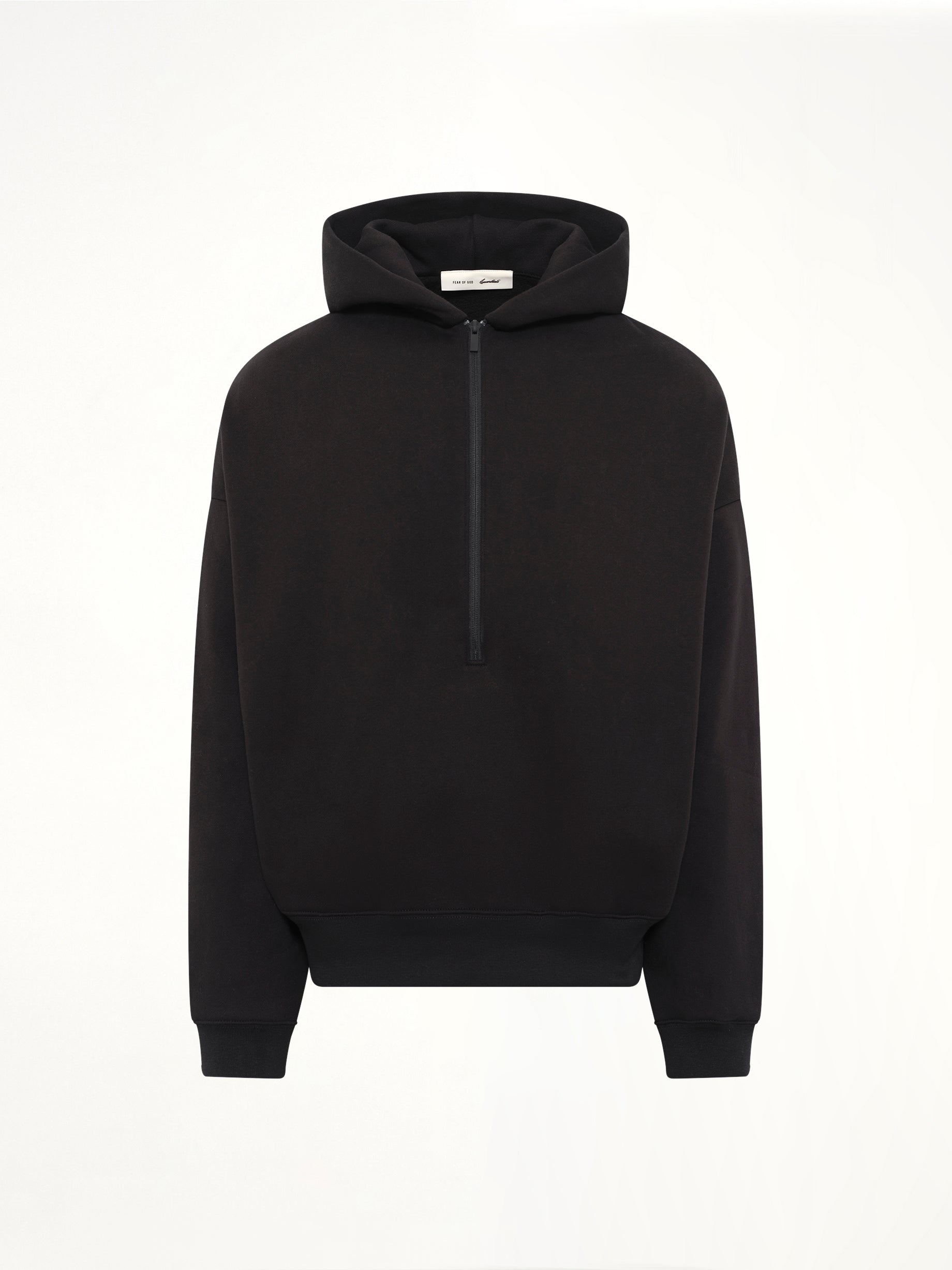 Property Lounge Half Zip Hoodie in Black