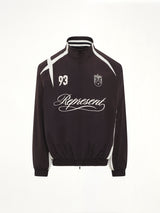 Woven Track Star Jacket in Jet Black