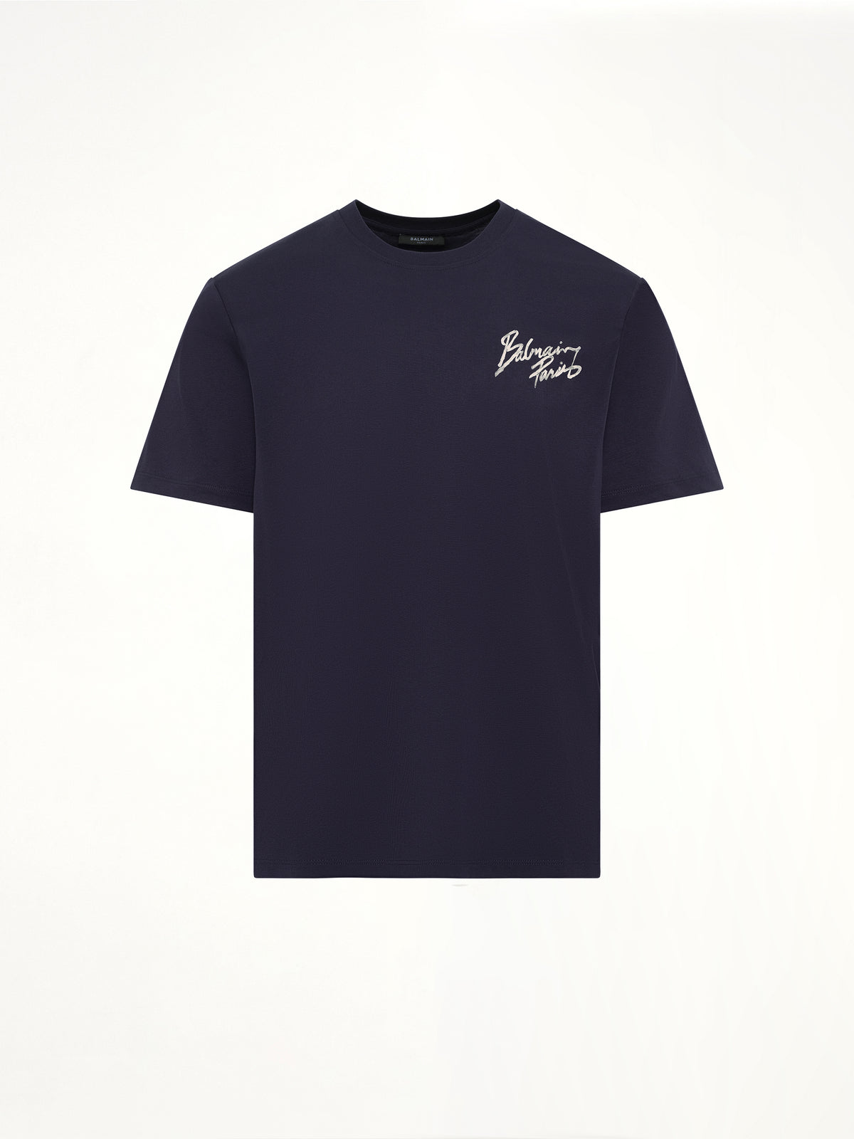 Small Balmain Paris Brush T-Shirt Reg Fit in Blue