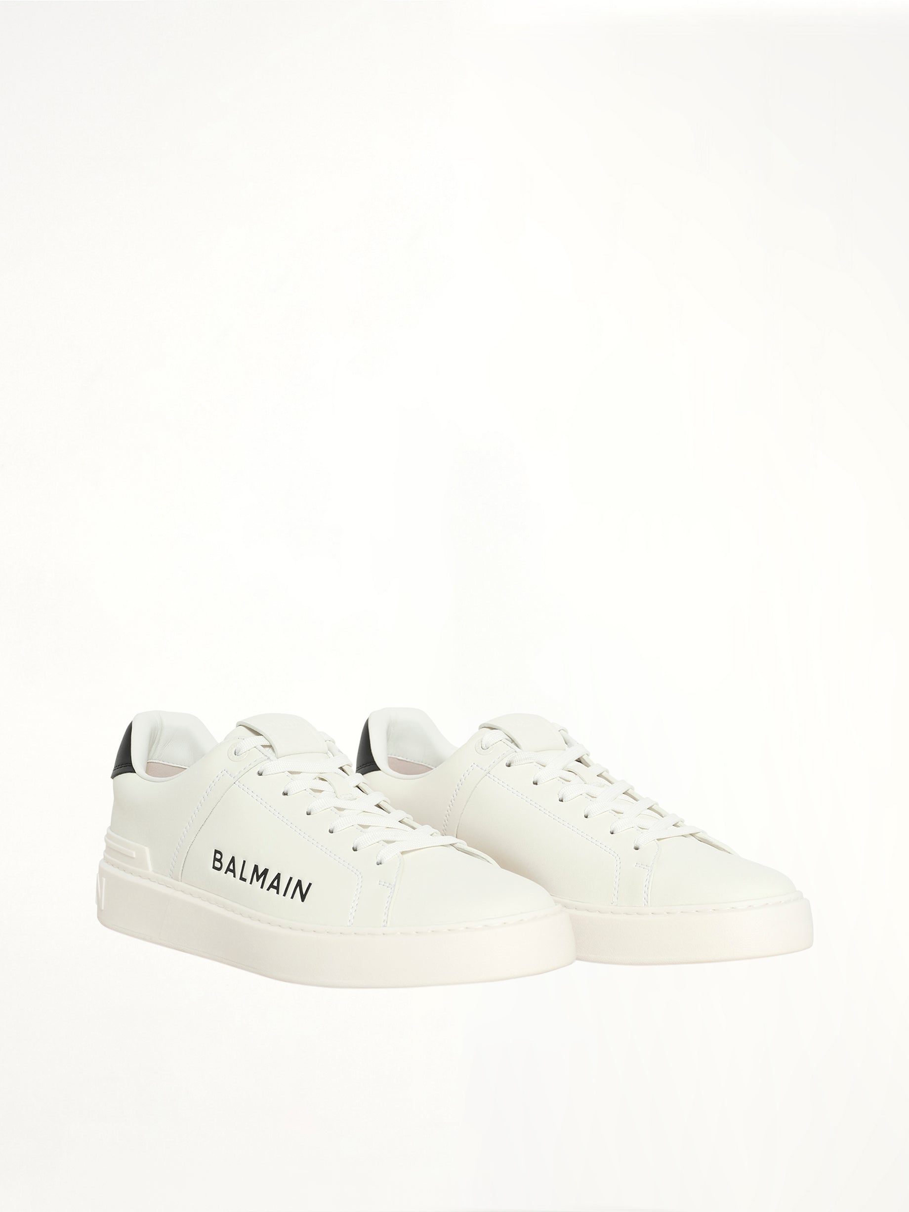 2026 B-Court Printed Balmain Sneaker in White