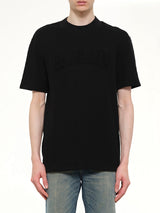 Monogram Balmain Sponge T-Shirt Reg Fit in Black