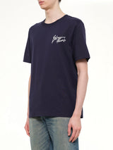 Small Balmain Paris Brush T-Shirt Reg Fit in Blue