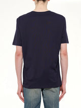 Small Balmain Paris Brush T-Shirt Reg Fit in Blue