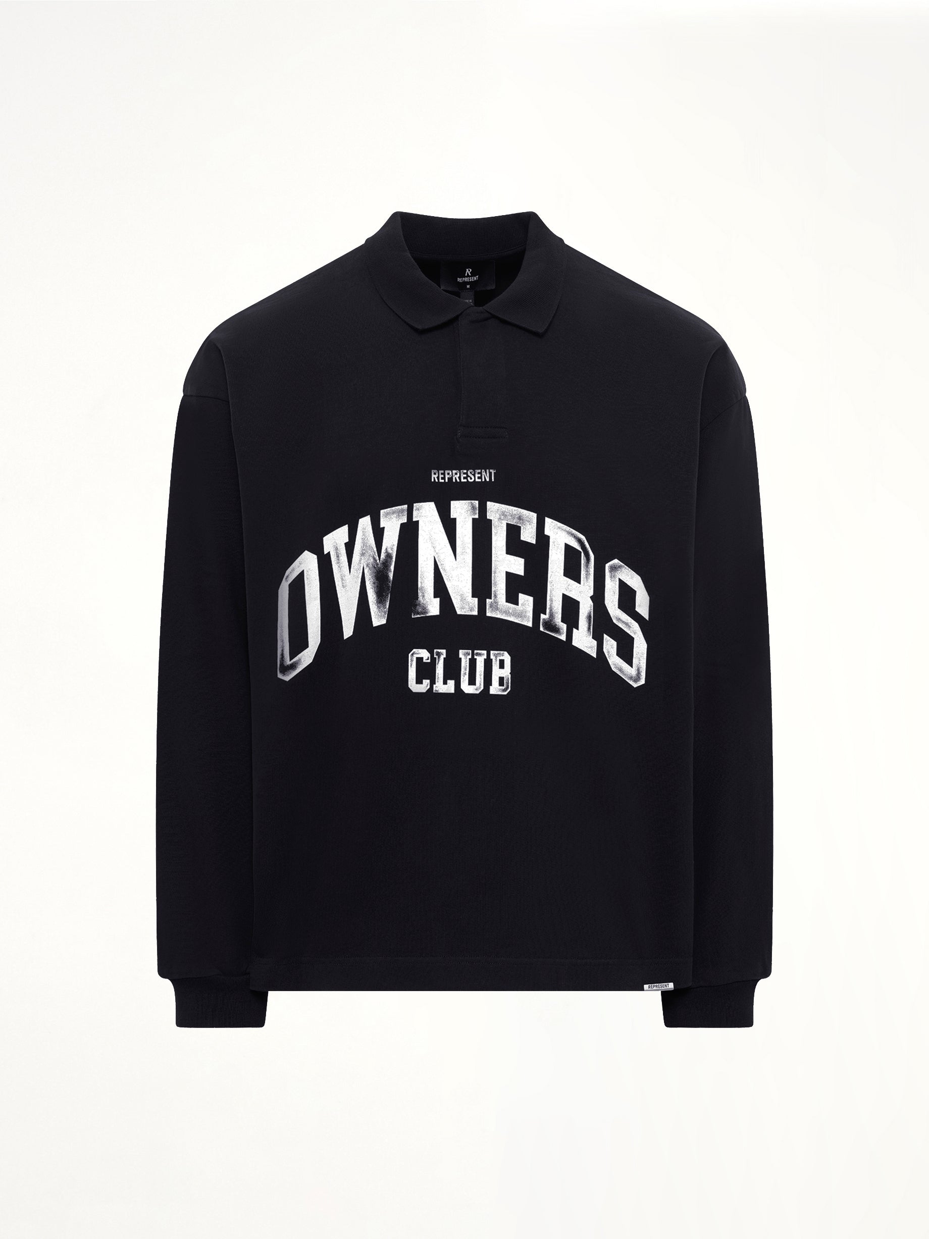Owners Rugby Top in Jet Black