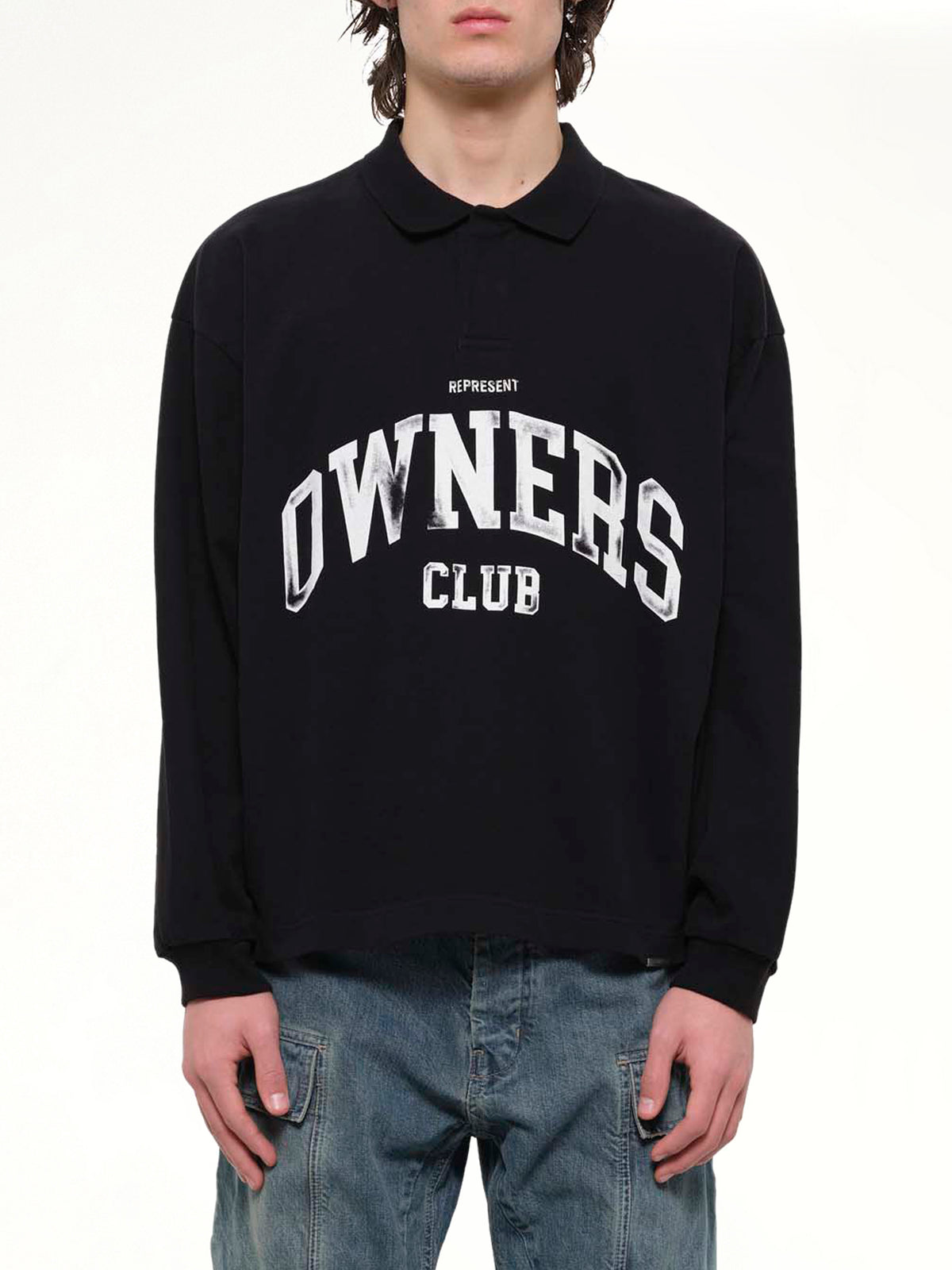 Owners Rugby Top in Jet Black
