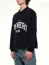 Owners Rugby Top in Jet Black