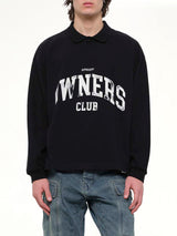 Owners Rugby Top in Jet Black