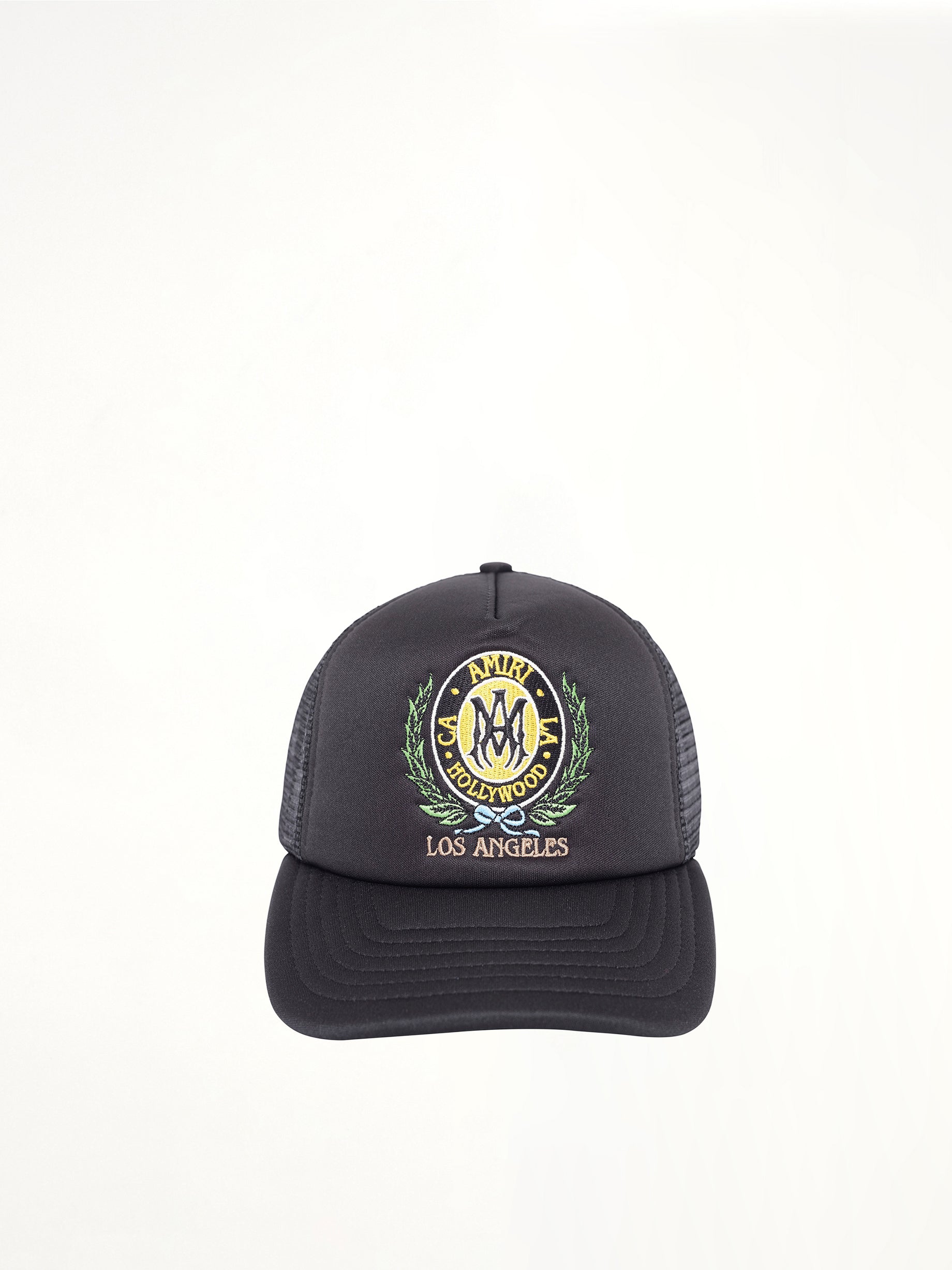 MA Crest Trucker Hat in Black