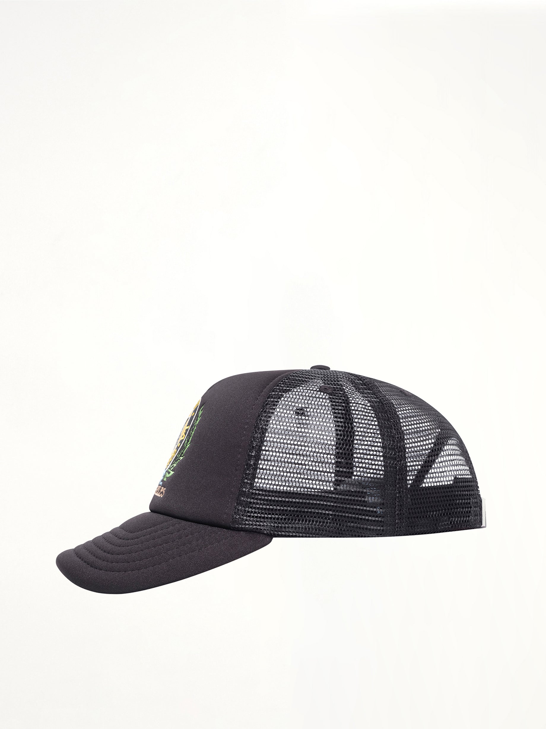 MA Crest Trucker Hat in Black