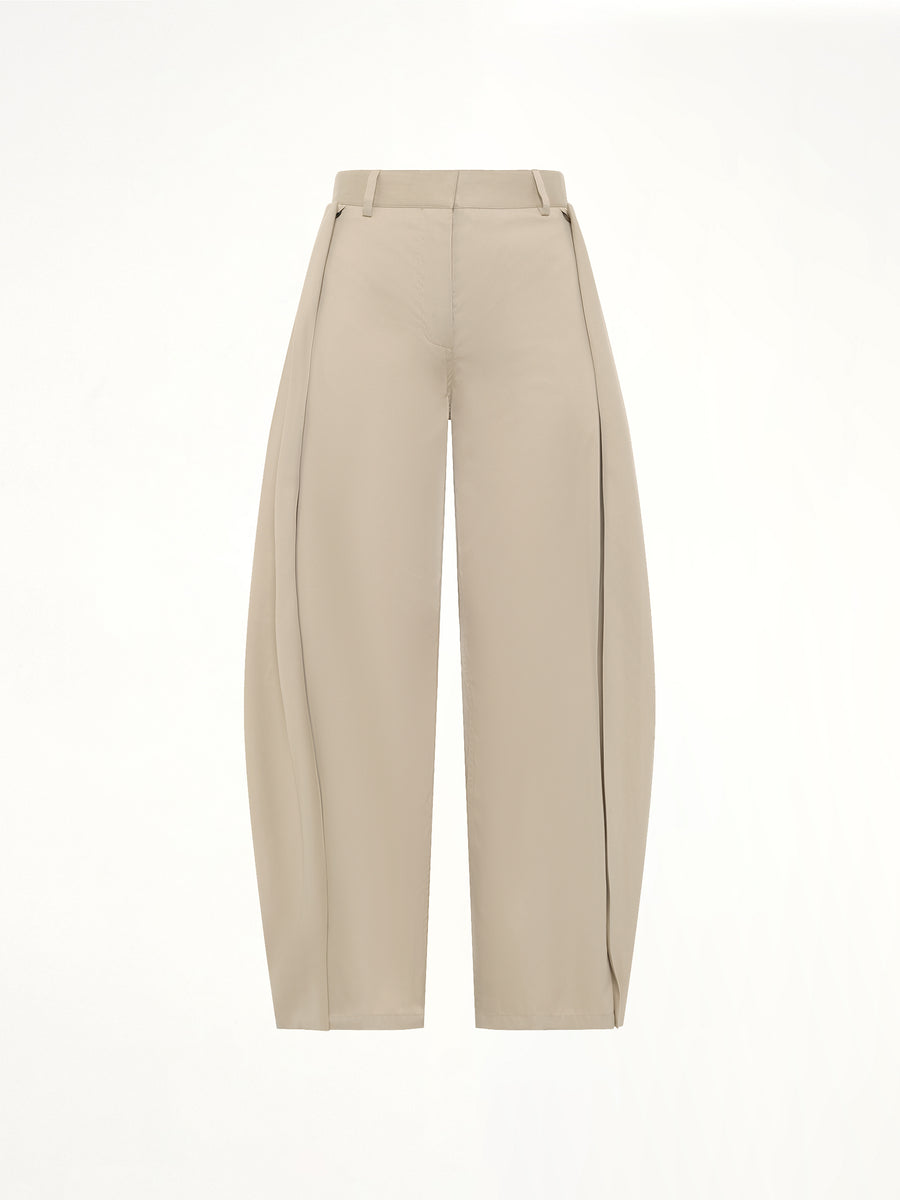 Cotton Silk Gabardine Trousers AF in Beige