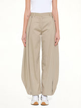 Cotton Silk Gabardine Trousers AF in Beige