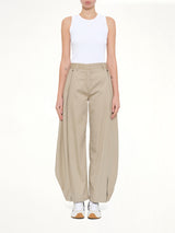 Cotton Silk Gabardine Trousers AF in Beige