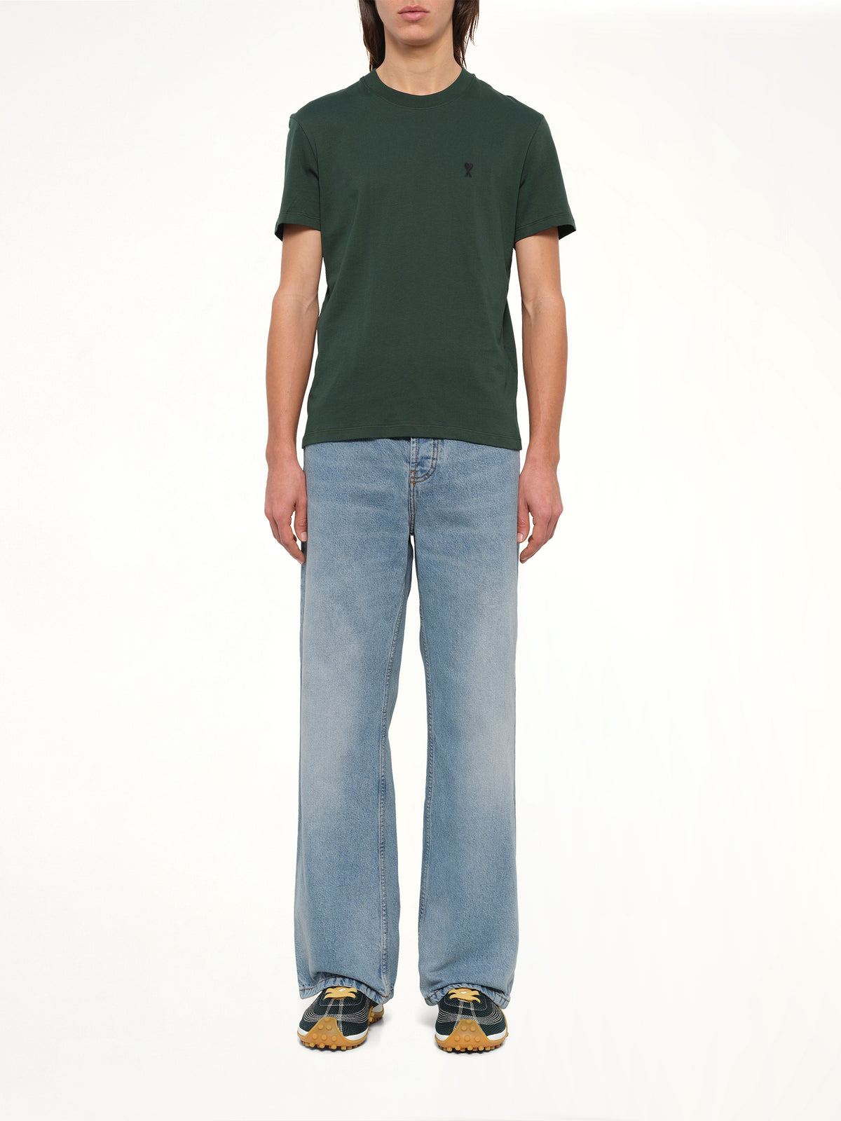 Ami De Coeur T-Shirt in Bottle Green