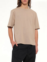 Embossed Ami De Coeur T-Shirt in Beige