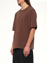 Embossed Ami De Coeur T-Shirt in Chocolate Brown