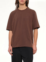 Embossed Ami De Coeur T-Shirt in Chocolate Brown