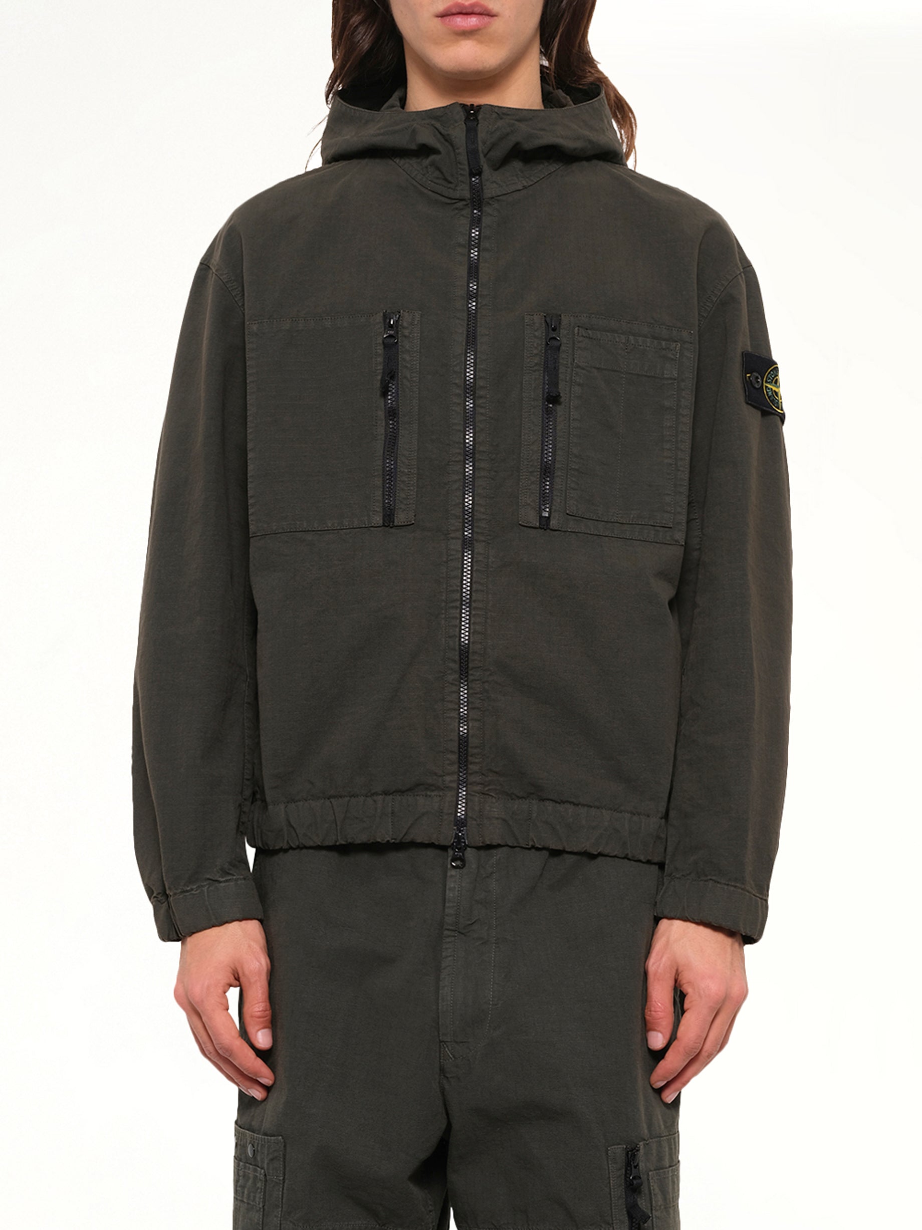 1200011 Cotton Ripstop Jacket  in Coal Grey
