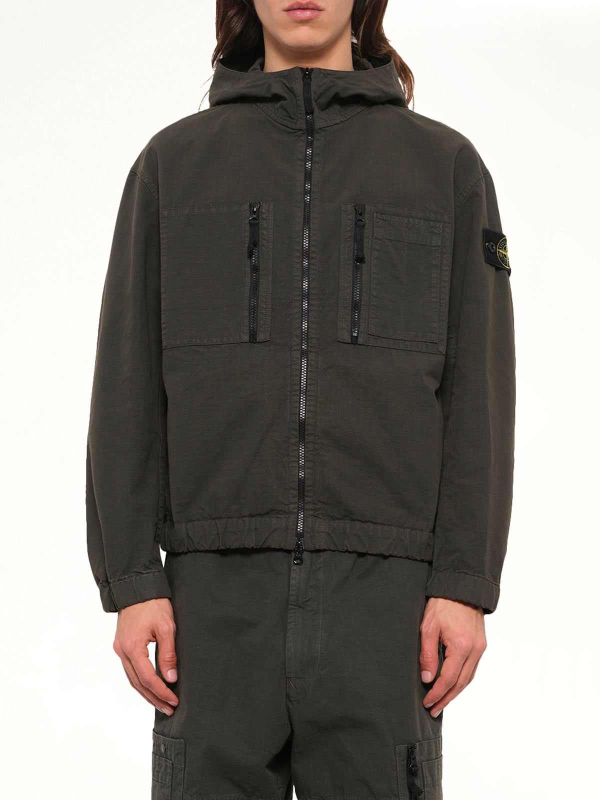 1200011 Cotton Ripstop Jacket  in Coal Grey