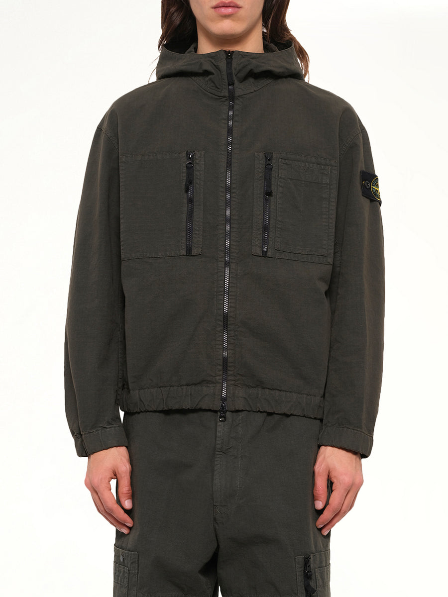 1200011 Cotton Ripstop Jacket  in Coal Grey