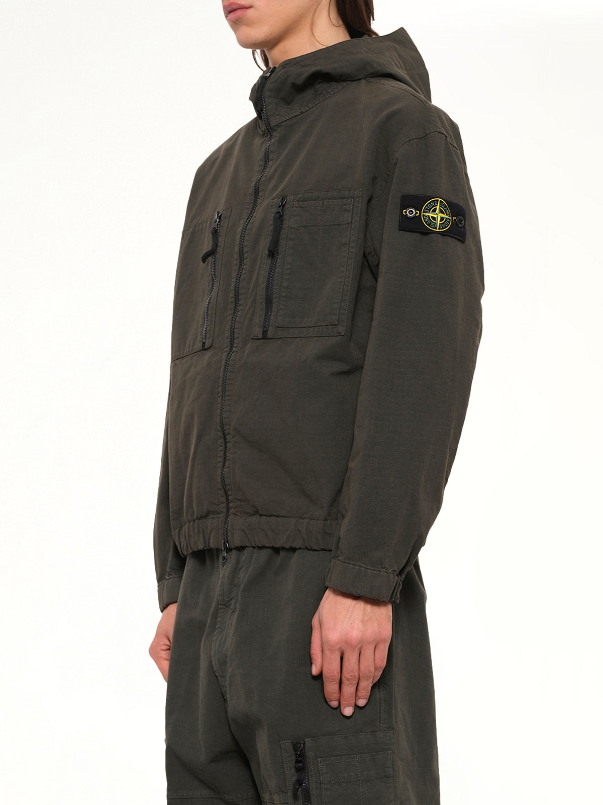 1200011 Cotton Ripstop Jacket  in Coal Grey